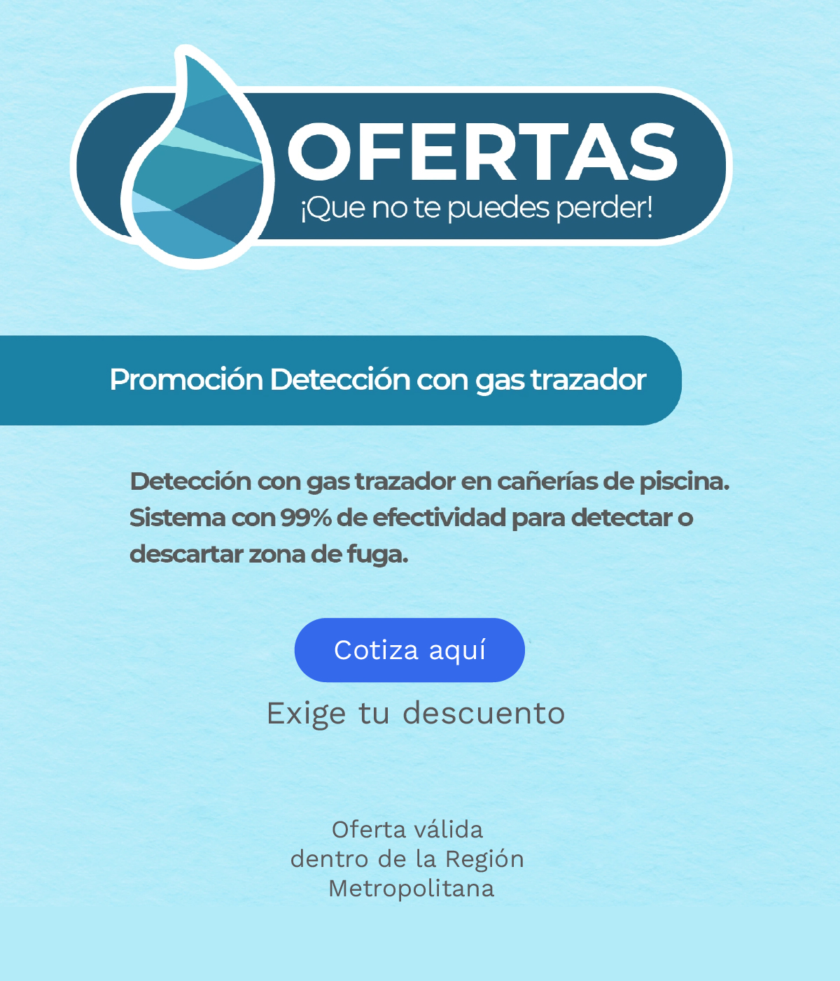 Oferta Fugas Hogar