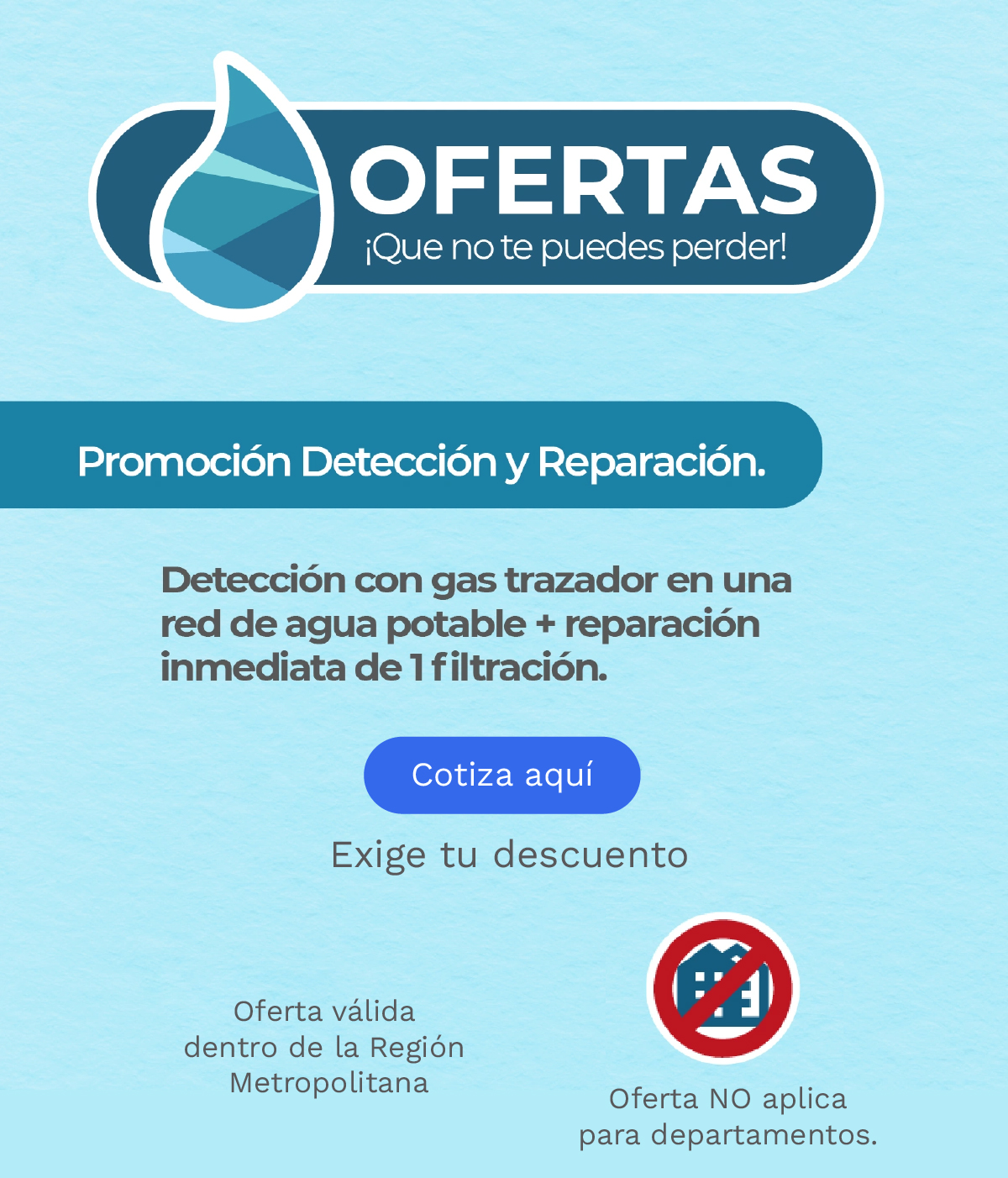 Oferta Fugas Hogar